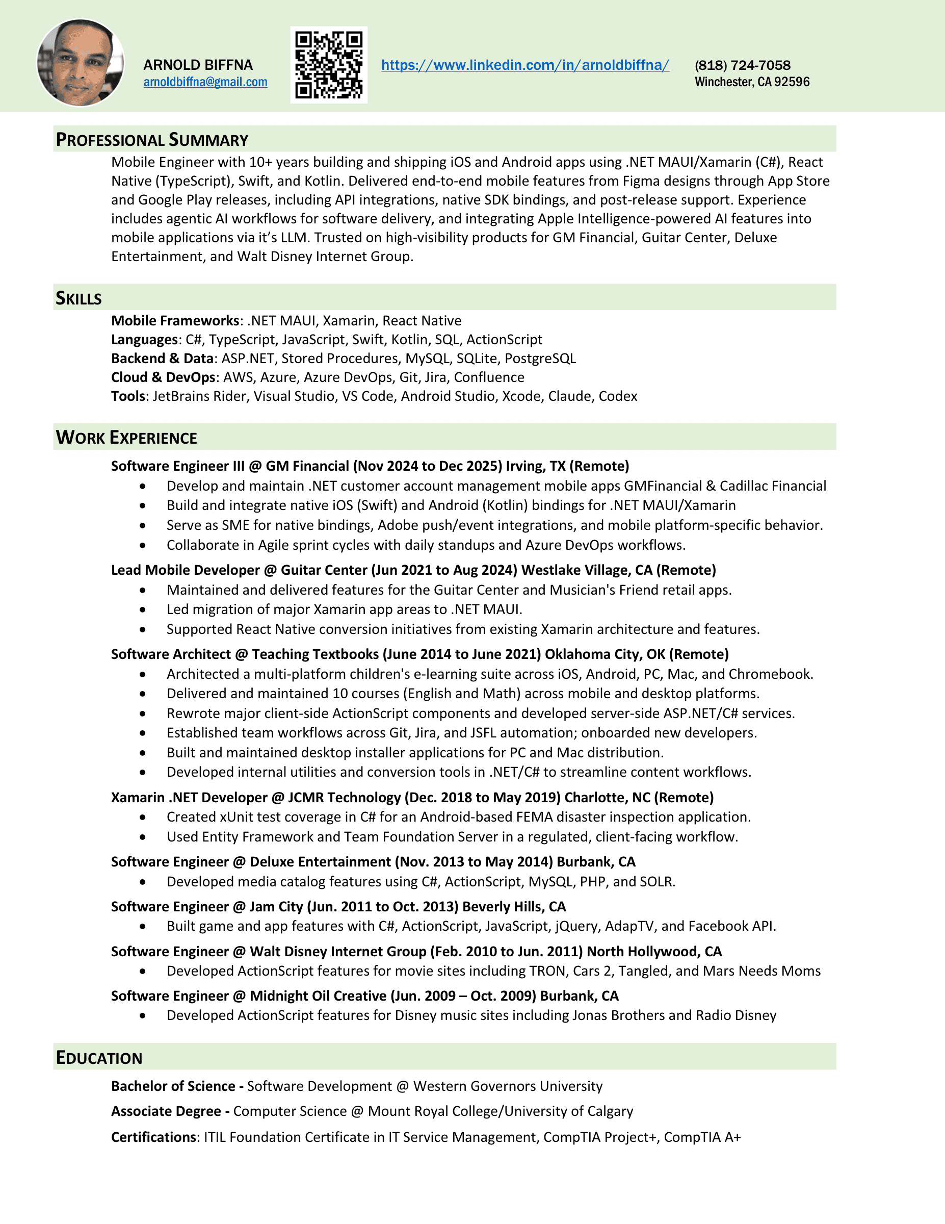 Image of Resume